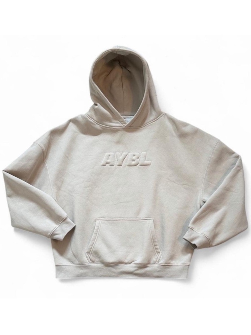 AYBL Classic Plush Oversized Hoodie Sand L